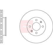 Apec 2 x Vented Brake Discs fits Hyundai Getz 2002-2010 1.1 1.3 1.4 1.5 1.6