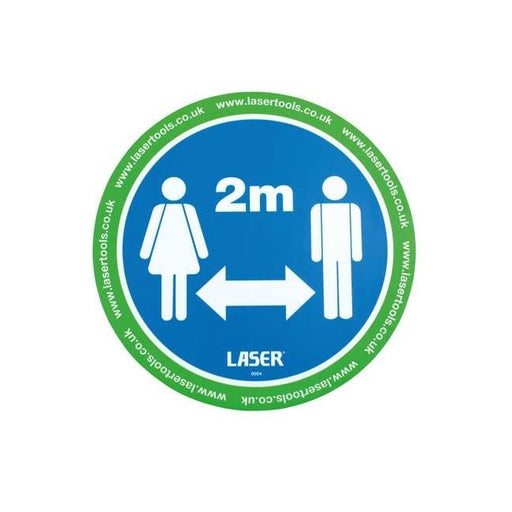Laser Laser Tools Floor Sticker 2m Distancing 6pc x 2 61701 Laser - Dynamic Drive