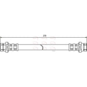Apec Brake Hydraulic Hose Line Rear fits Honda Accord I 1978-1983 1.6