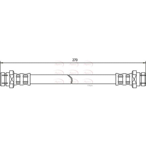 Apec Brake Hydraulic Hose Line inner HOS3097