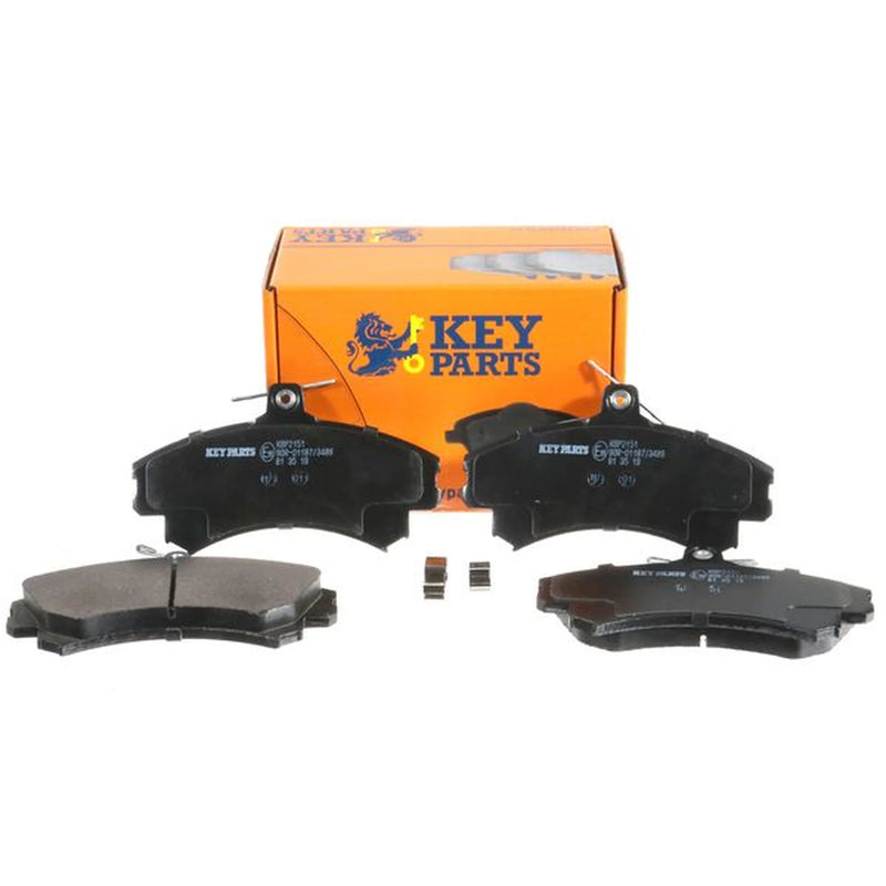 Key Parts 4 x Front Brake Pad Set fits Baic Senova X25 2015 on 1.5