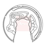 Apec Brake Disc Splash Guard Rear Right fits Audi Q3 2011-2018 2.0