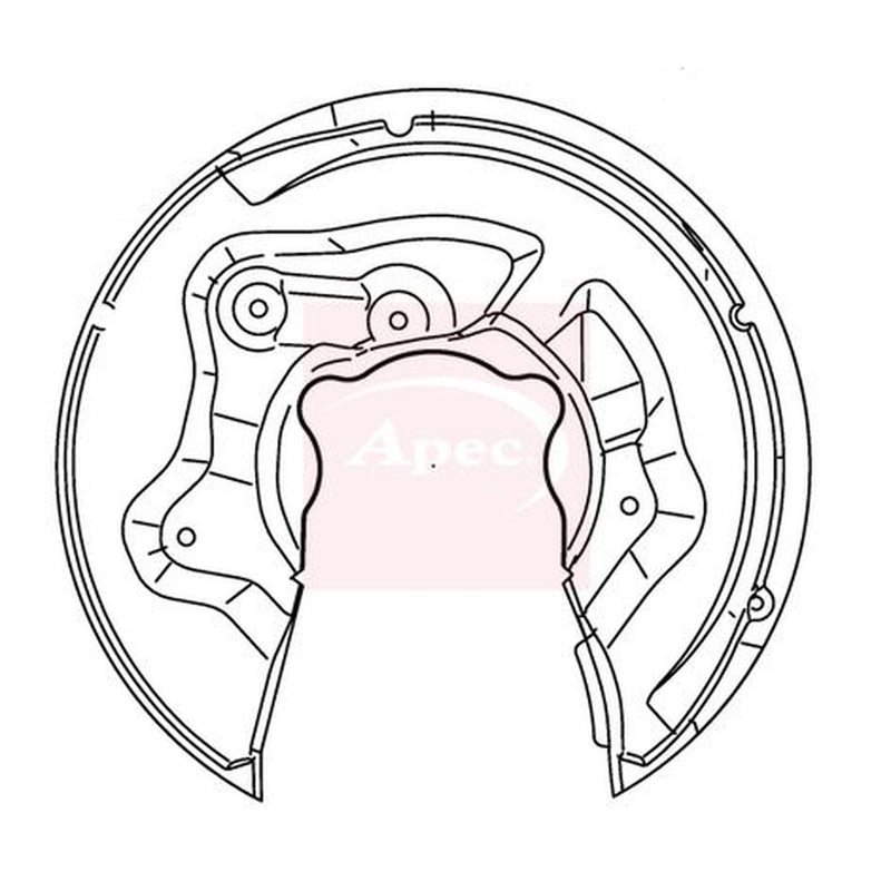 Apec Brake Disc Splash Guard Rear Right fits Audi Q3 2011-2018 2.0