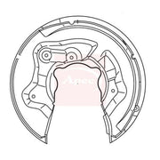 Apec Brake Disc Splash Guard Rear Right ASG1138