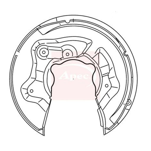 Apec Brake Disc Splash Guard Rear Right fits Audi Q3 2011-2018 2.0