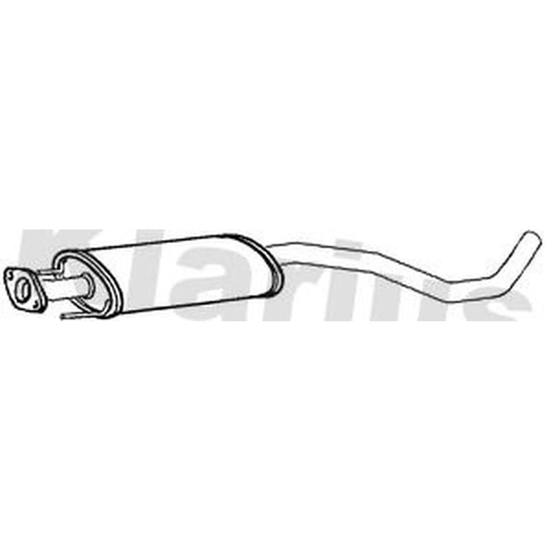 Klarius Box With Centre Pipe Centre fits Nissan Micra C+C III 2005-2010 1.6