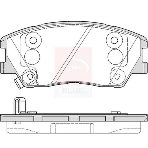 Apec Front Brake Pad Set fits Kia Soul III 2019 on 1.6