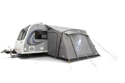 Vango Palma Air 330 Caravan Awning Inflatable Cloud Grey | full awning, air frame, lightweight, fire retardant
