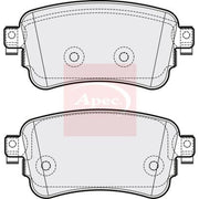 Apec Rear Brake Pad Set PAD2182