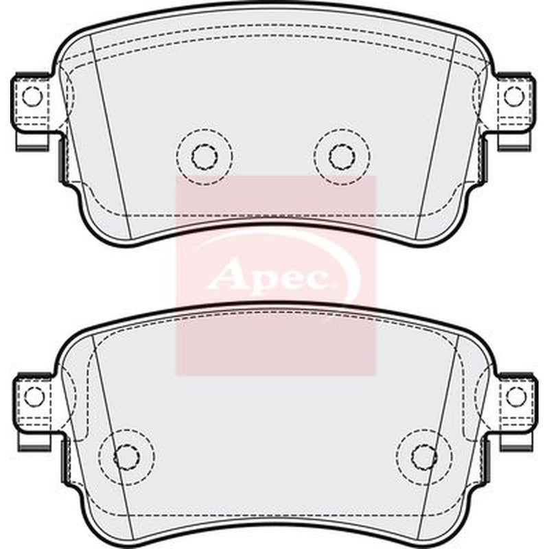 Apec Rear Brake Pad Set PAD2182