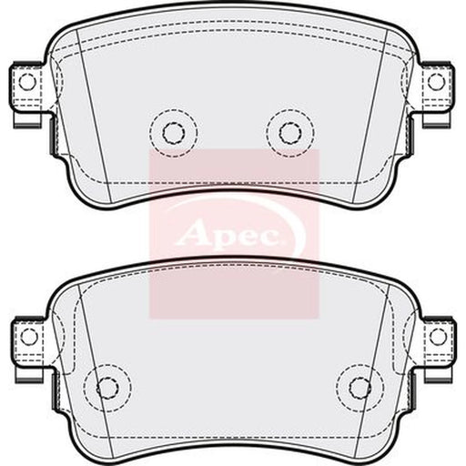 Apec Rear Brake Pad Set PAD2182