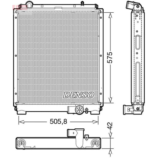 Denso Engine Radiator DRM45052