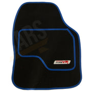 Saxon VR Blue Embroidered Edging Car Mat Set (Front & Rear) Universal Sakura  - Dynamic Drive