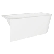 Baridi Left Hand Corner Bath 160cm Gloss White