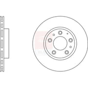 Apec 2 x Vented Front Brake Discs SDK6543