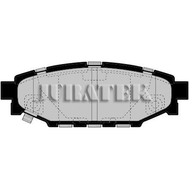 Juratek Rear Brake Pad Set fits Subaru Brz 2012 on 2.0