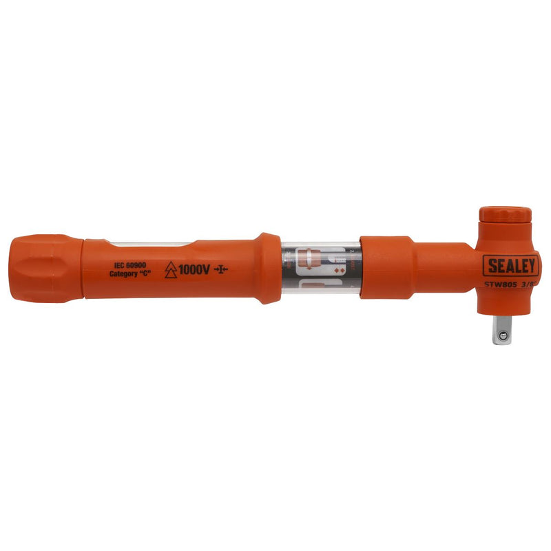 Sealey Torque Wrench Insulated 3/8"Sq Drive 5-25Nm STW805 Sealey - Dynamic Drive