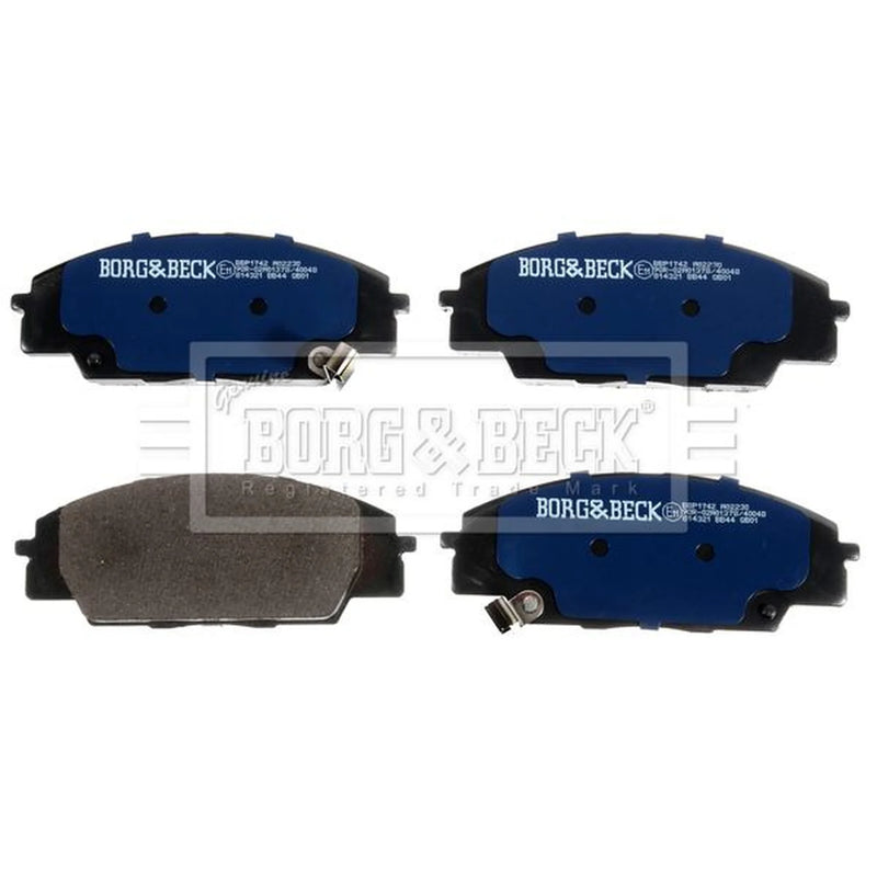 Borg & Beck Front Brake Vented Discs & Pads fits Honda Civic VIII 2006-2012 2.0