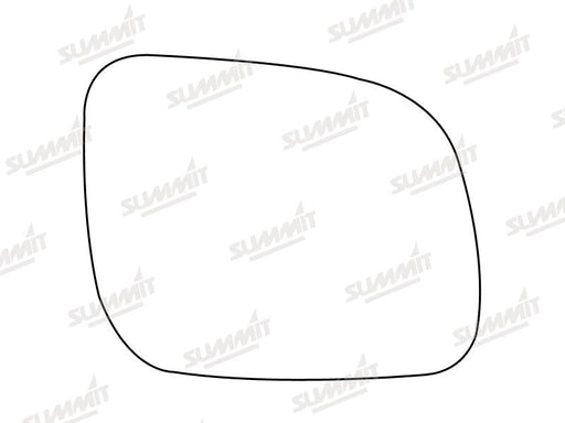 Summit Stick-On Standard Mirror Glass fits VW Lupo 99 on Polo 00 on RHS Summit - Bars 4 Cars