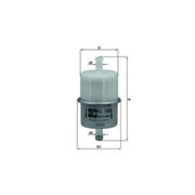 Mahle Fuel Filter Element fits Ligier Ambra 1999-2006 0.5