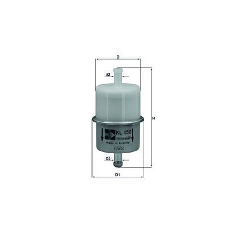 Mahle Fuel Filter Element fits Ligier Ambra 1999-2006 0.5