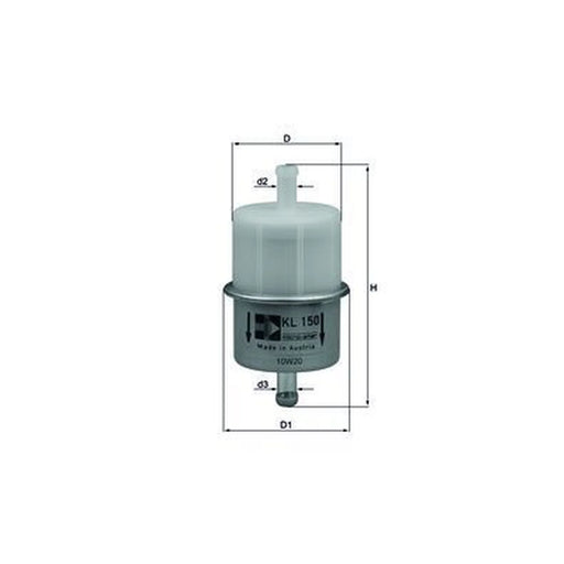 Mahle Fuel Filter Element fits Ligier Ambra 1999-2006 0.5