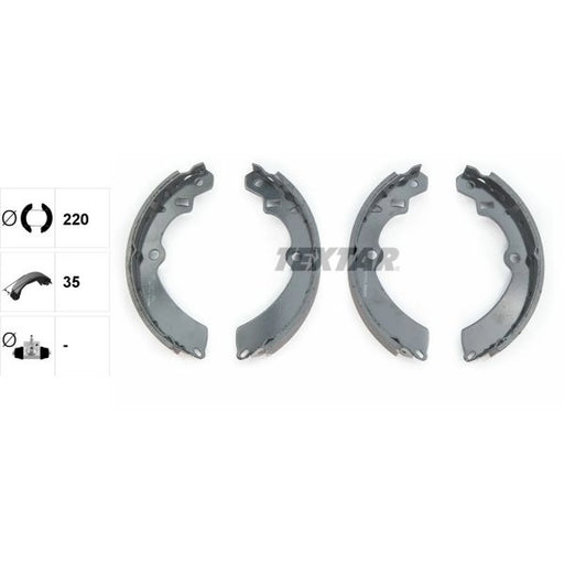Textar Brake Shoe Set Axle Kit 91042800