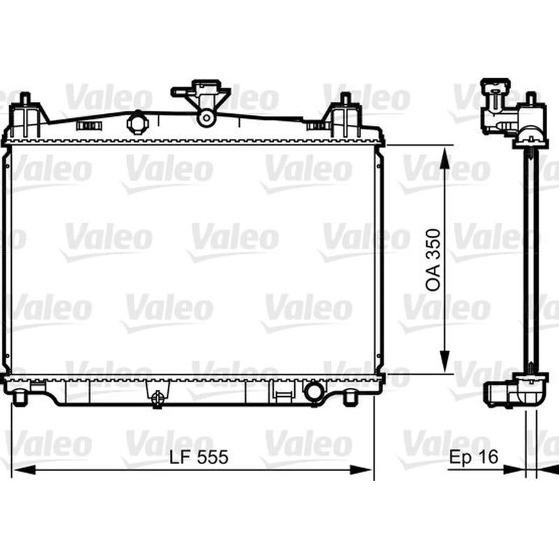 Valeo Engine Radiator 735416