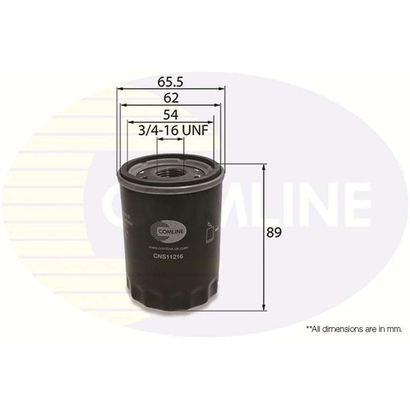 Comline Engine Oil Filter fits Infiniti G20 1990-1997 2.0