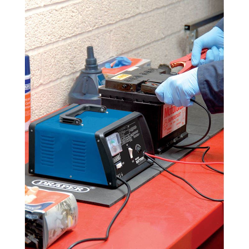 Draper 6/12V Battery Charger, 4.2A 20486 Draper - Dynamic Drive