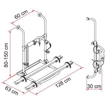 Fiamma Motorhome Carry Bike UL Black 2 Cycle Carrier Fiamma  - Dynamic Drive