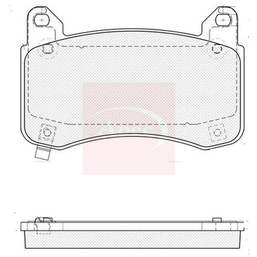 Apec Front Brake Pad Set PAD2496