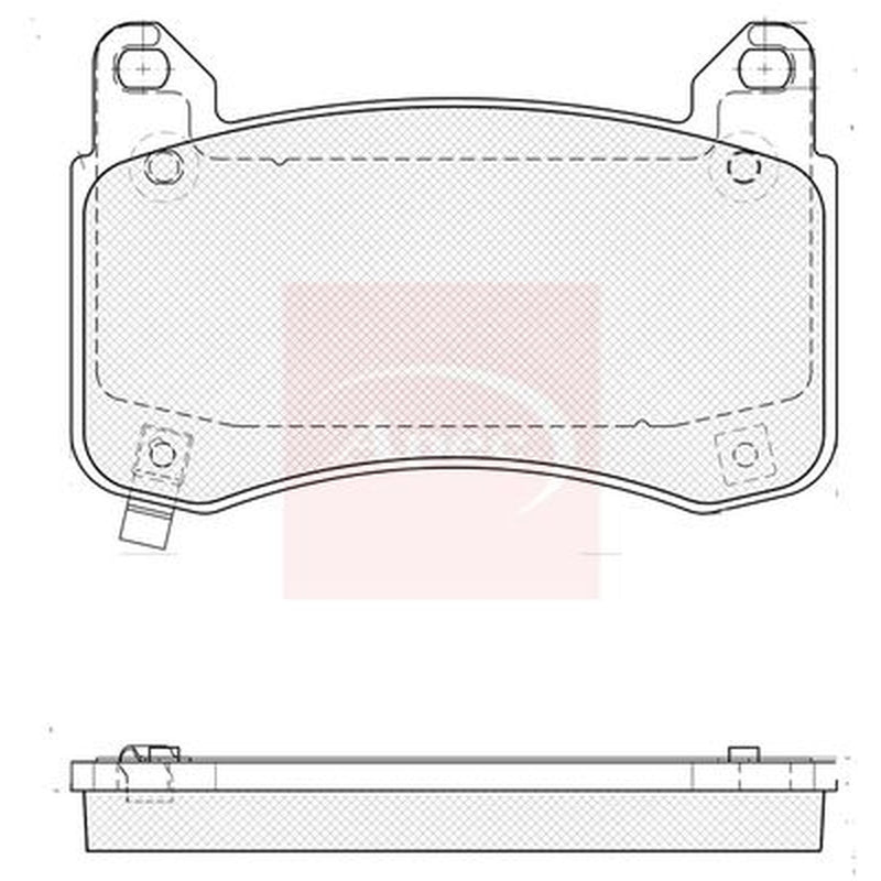 Apec Front Brake Vented Discs & Pads fits Tesla Model Y 2021-2025