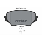 Textar Front Brake Pad Set 2429701