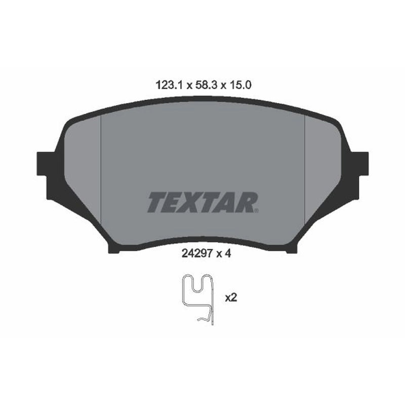 Textar Front Brake Pad Set 2429701