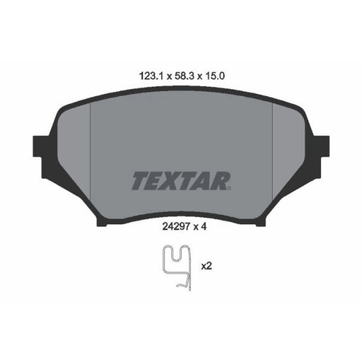 Textar Front Brake Pad Set 2429701