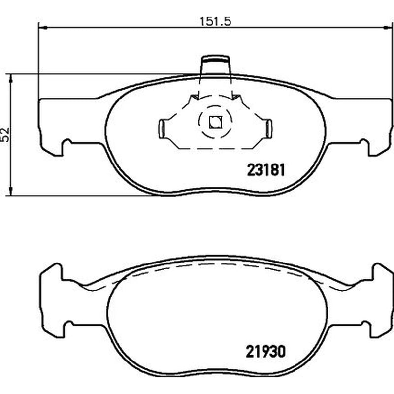 Mintex Front Brake Solid Discs & Pads fits Fiat Punto 1994-2006 1.2 1.7 188.233