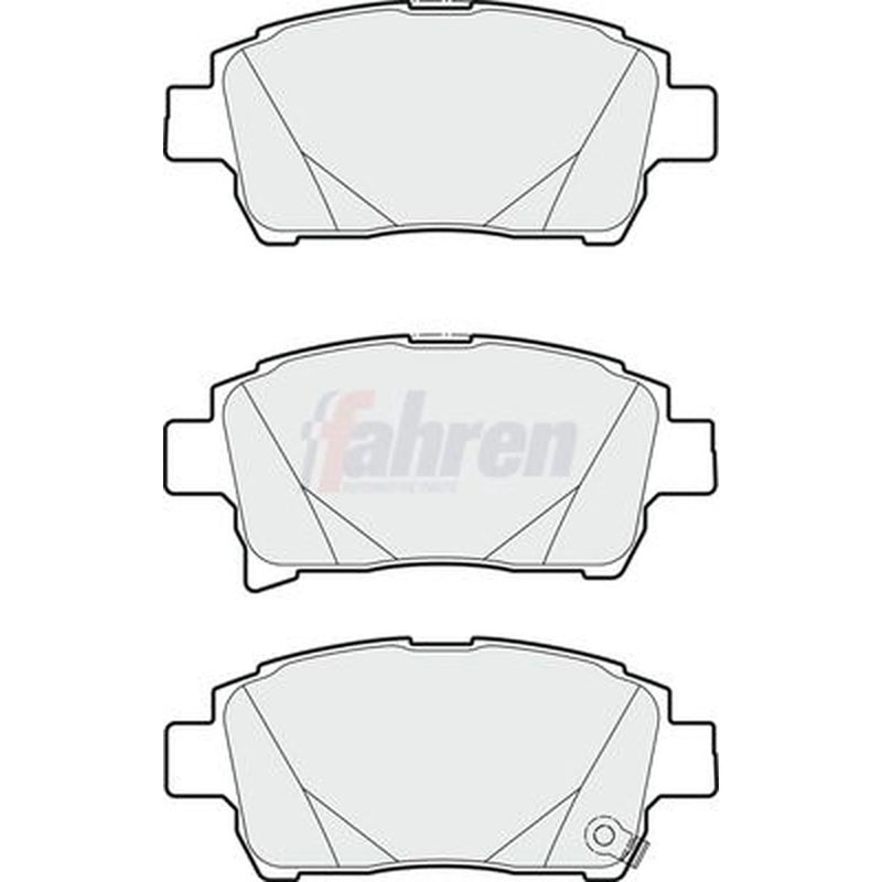 Fahren Front Brake Vented Discs & Pads fits Toyota Prius Liftback 2003-2009 1.5