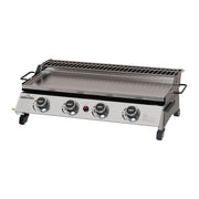 Dellonda 4 Burner Stainless Steel Portable Gas Plancha with Warming Rack 10kW Dellonda - Dynamic Drive