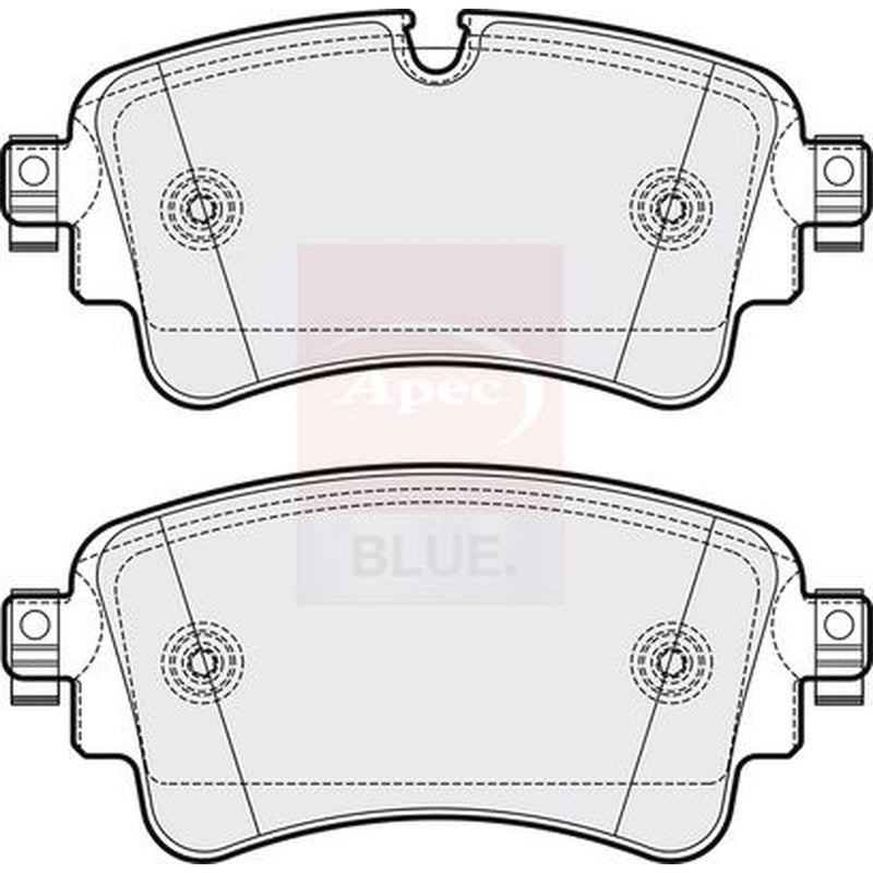 Apec Rear Brake Pad Set fits Audi A4 Allroad B9 2016-2020 2.0 3.0