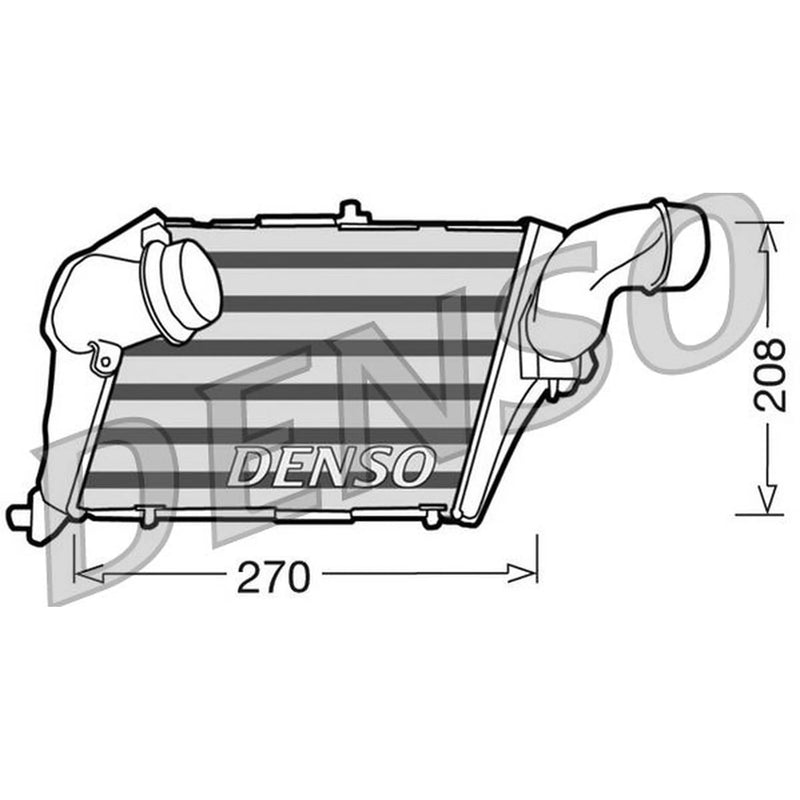 Denso Intercooler (Charge Air Cooler) Left fits Audi A8 D3 2003-2005 4.0