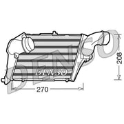 Denso Intercooler (Charge Air Cooler) Left DIT02012