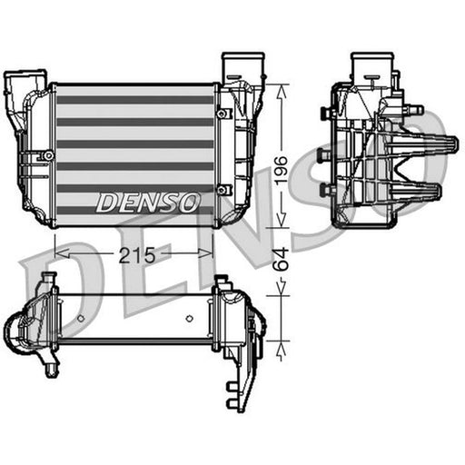 Denso Intercooler (Charge Air Cooler) fits Audi A4 B6 2002-2005 1.8