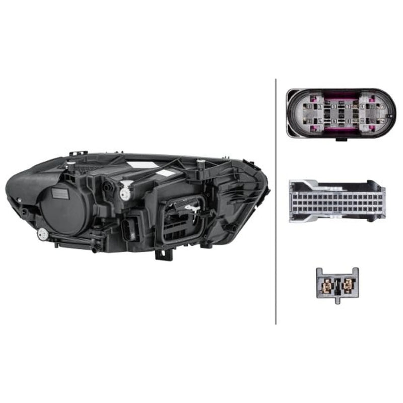Hella Headlight Headlamp LED Left fits Mercedes-Benz A-Class 2018-2019