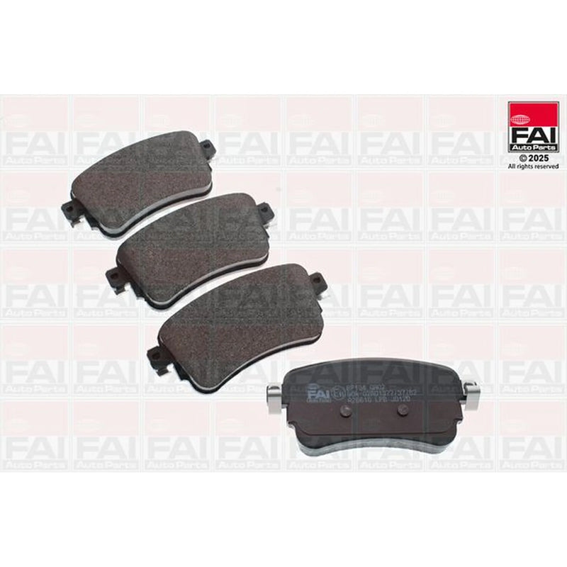 FAI Rear Brake Pad Set fits Citroën Dispatch III 2016-2025 1.5 1.6 2.0