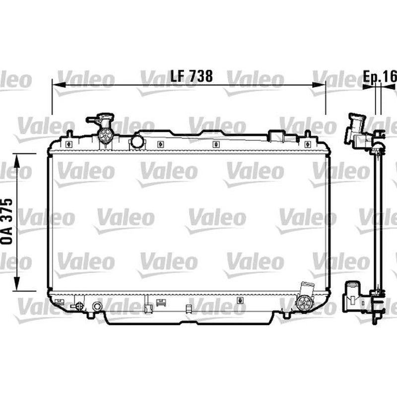 Valeo Engine Radiator 734182