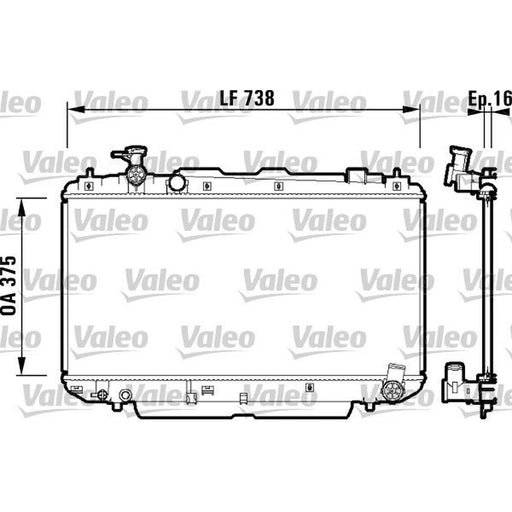 Valeo Engine Radiator 734182