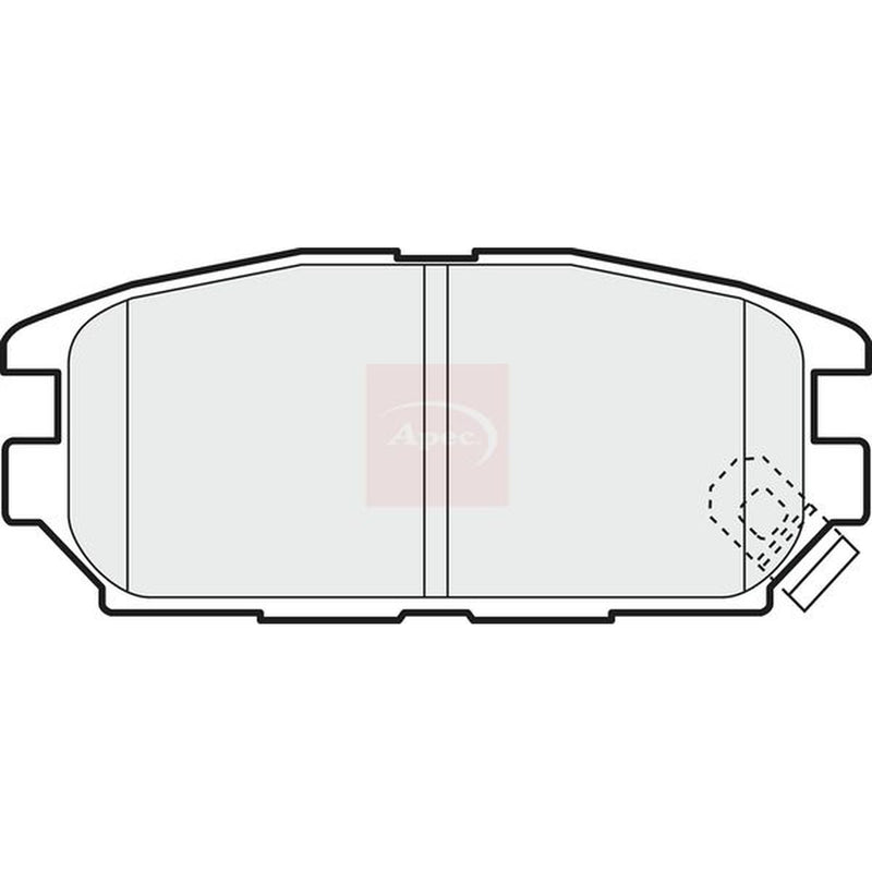 Apec Front & Rear Pads fits Mitsubishi Space 1998-2004 2.0 2.4