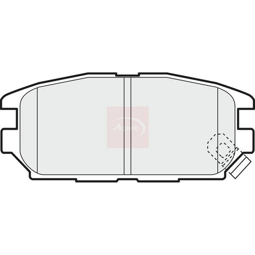 Apec Rear Brake Pad Set fits Mitsubishi Fto 1994-2001 1.8 2.0