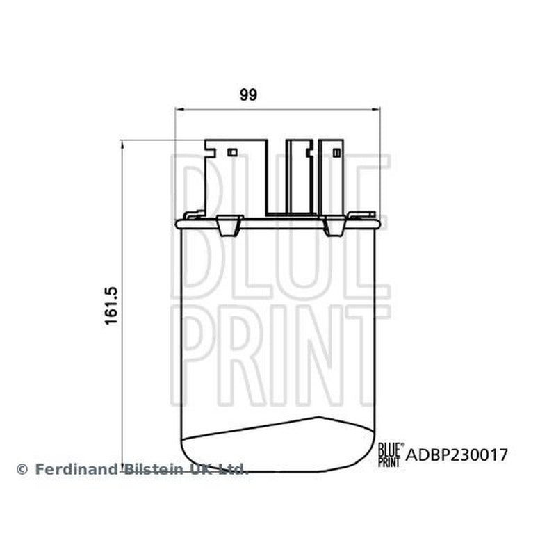 Blue Print Fuel Filter Element fits Nissan Qashqai II 2013 on 1.5 1.6